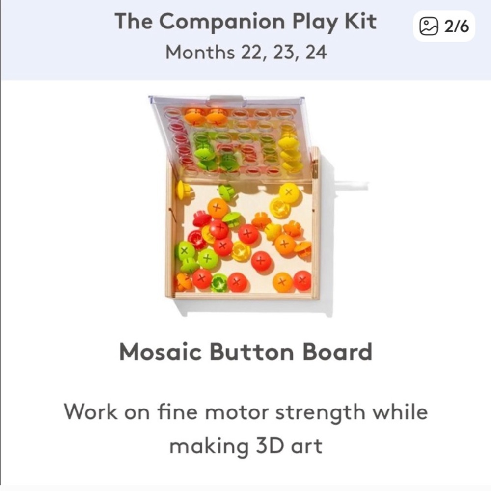 LOVEVERY Mosaic Button Board